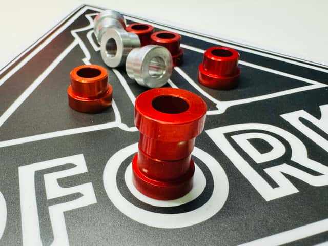 22,2мм | бонка амортизатора 2х составная | серебряная